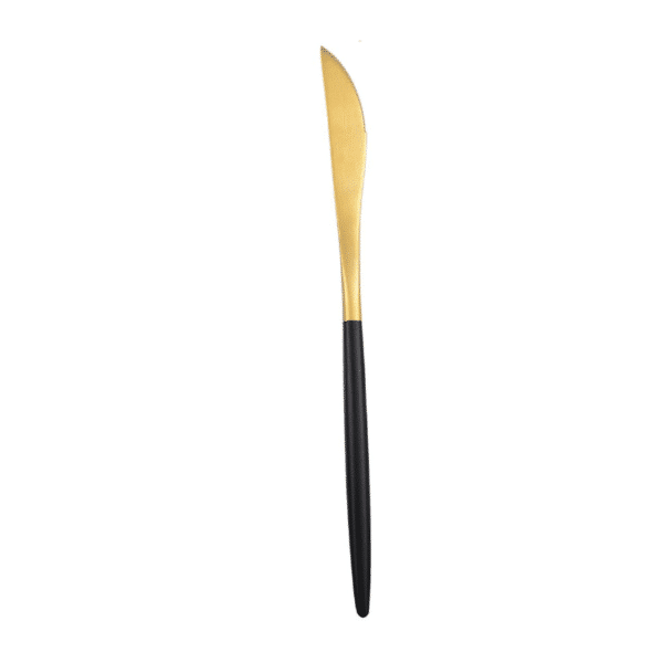 cuchillo-oro-negro-acero-inoxidable