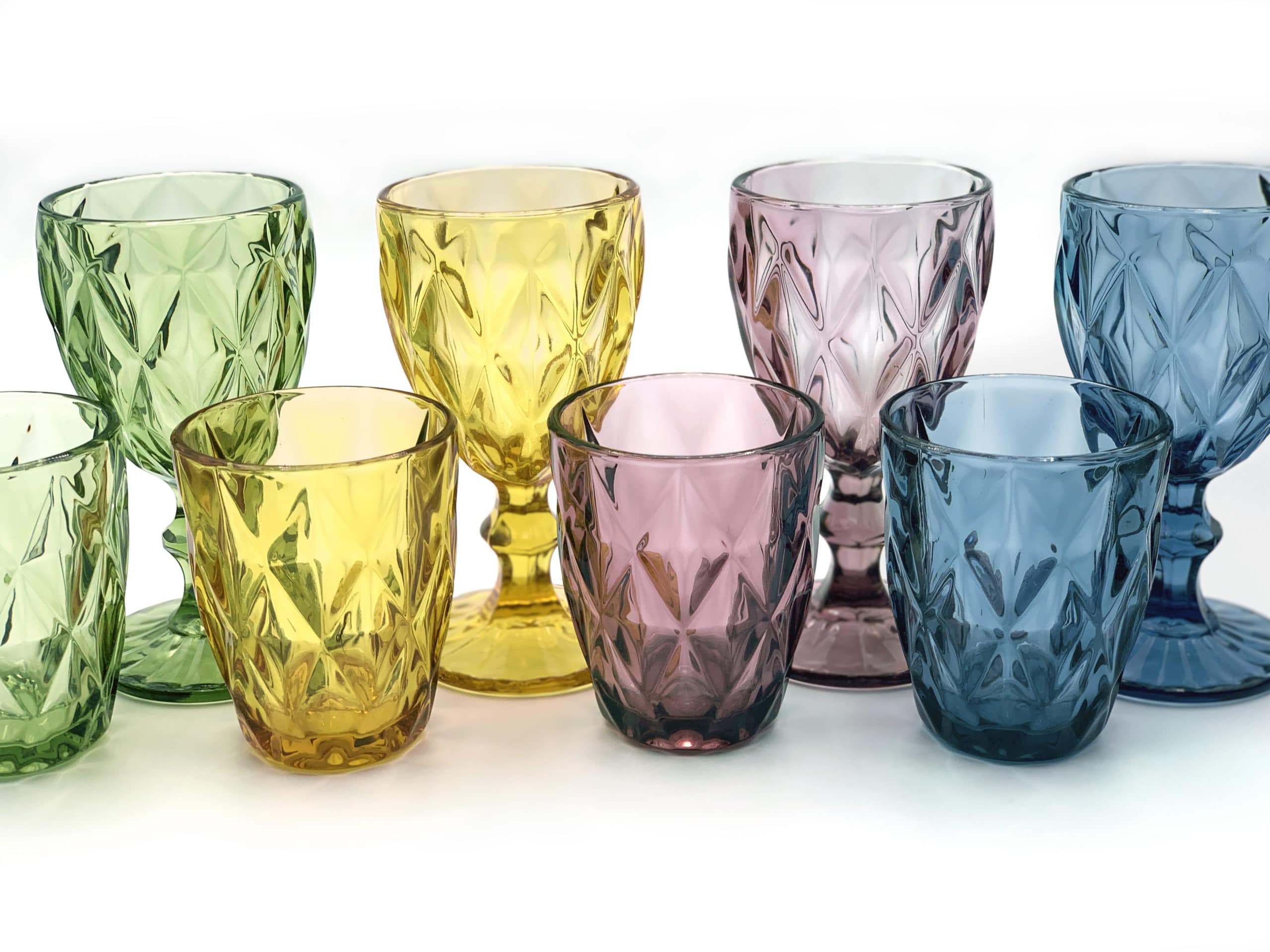 Vasos de Cristal Colores