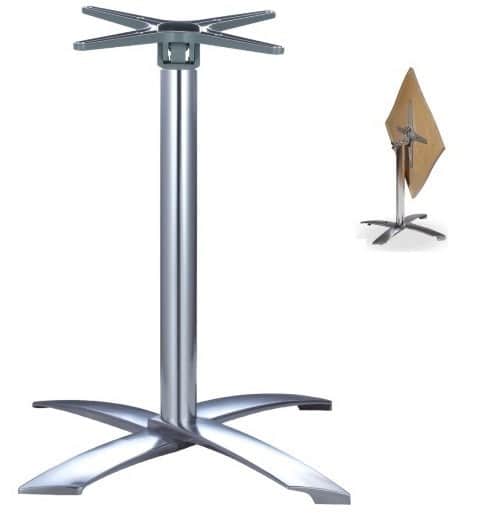 Base de mesa GATHER, aluminio, abatible, 4 brazos