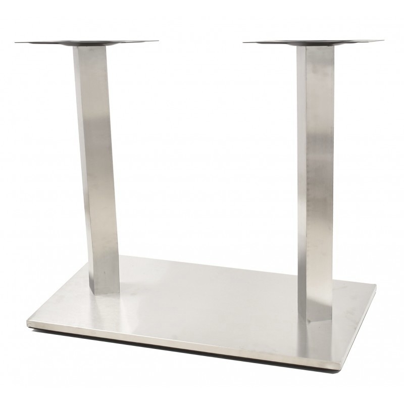 Base de mesa IPANEMA, acero inoxidable, base de 70 x 40 cms, altura 72 cms