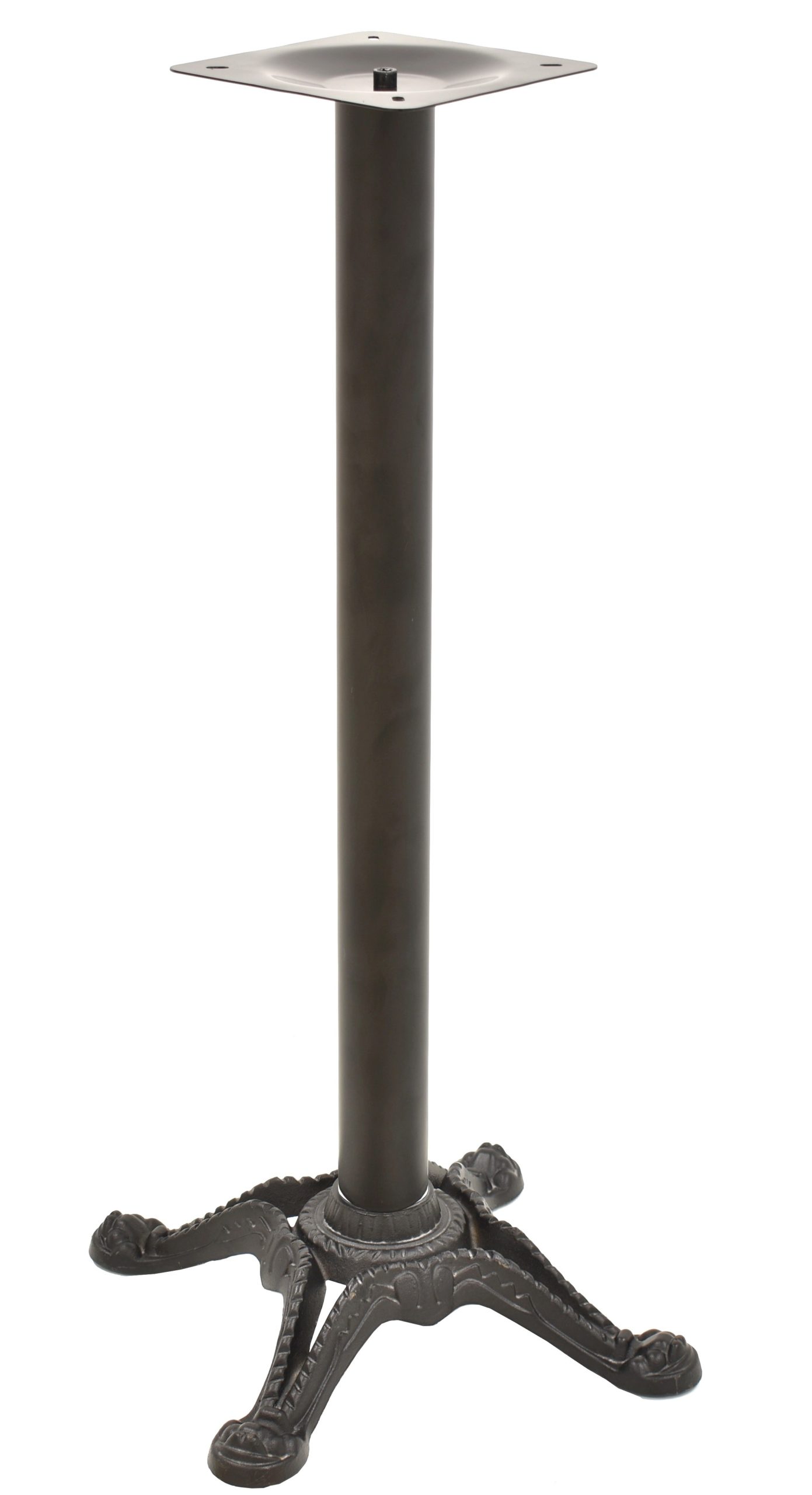 Base de mesa RÓDANO, alta, negra, base de 58 x 58 cms, altura 110 cms
