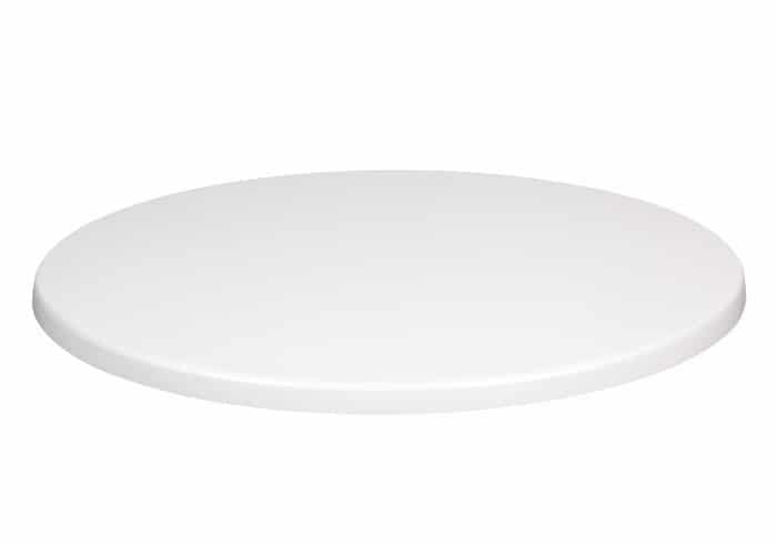 Tablero de mesa Werzalit SM, BLANCO 01, 70 cms de diámetro*.