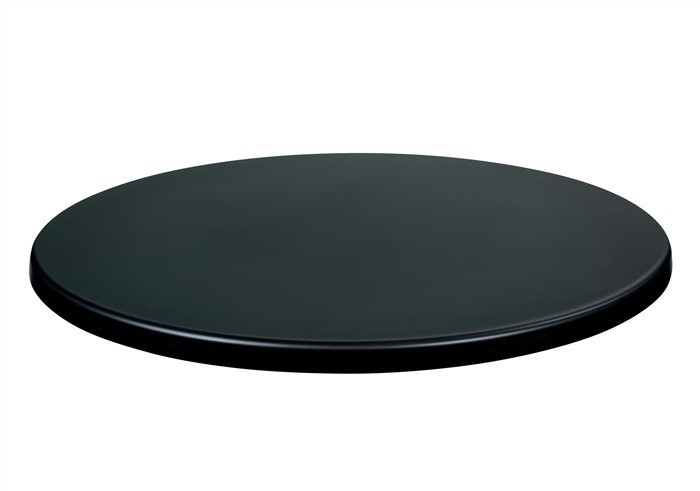 Tablero de mesa Werzalit-Sm, NEGRO 55, 70 cms de diámetro*.